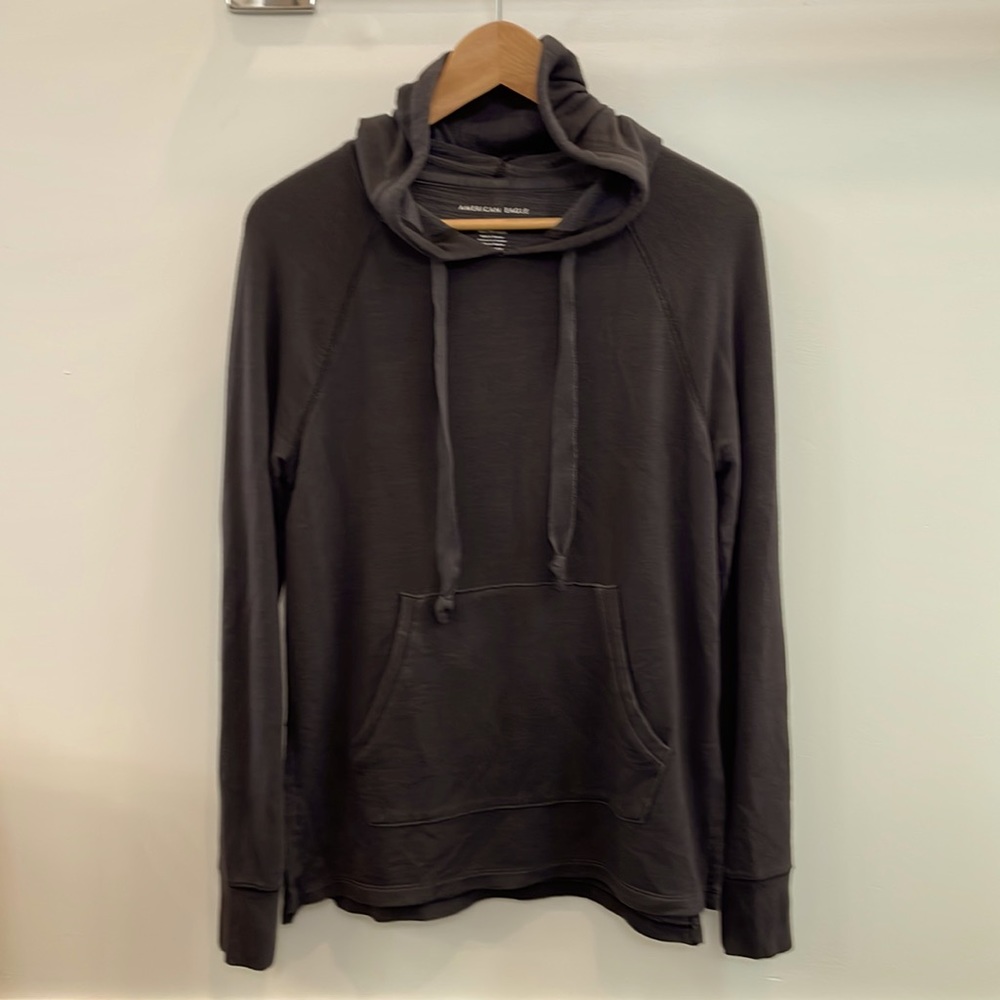 American eagle outfitters soft and sexy hooded sweatshirt. Light black size xxs